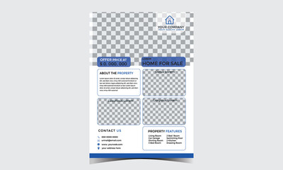 real estate flyer design template for your business or service