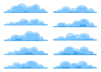 Set of vector clouds