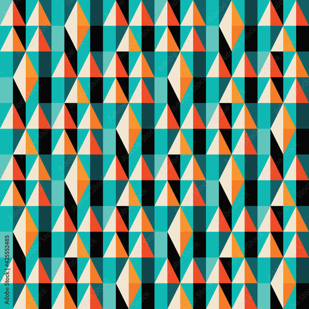 Aufkleber abstract geometric vector background design. graphic pattern seamless. decorative mosaic ornament. t