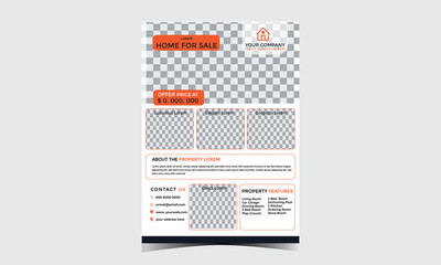 real estate flyer design template for your business or service