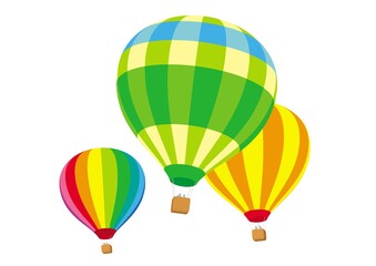 カラフルな気球