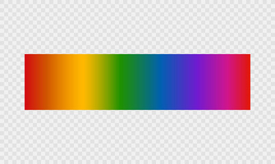 Light spectrum color electromagnetic wavelength radiation prism line, visible spectrum. Vector illustration.