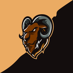 Goat Head Sport Mascot Logo © djankrixzstudio