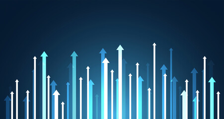 frecce, direzione, salire, salita, successo