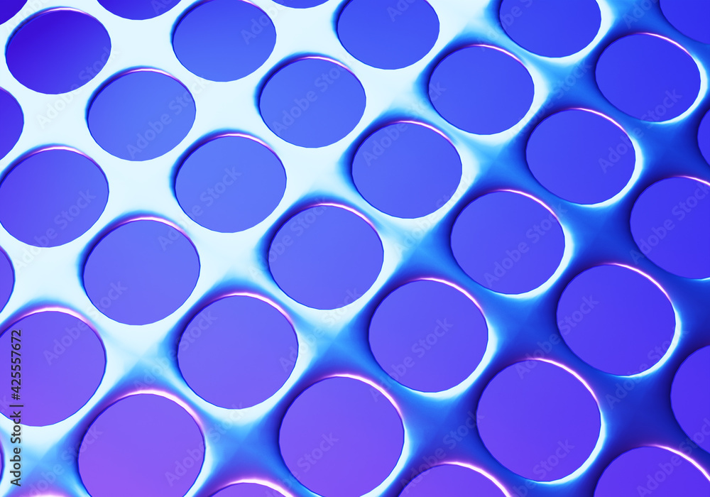 Poster abstract blue background. background with many round holes. blue texture for the site. abstract patt