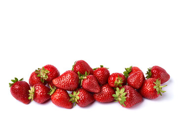 Studio shot of Fresh strawberry isolated on white background
