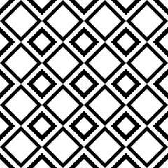 Black rhombuses decorative pattern. Double same shape in vector.