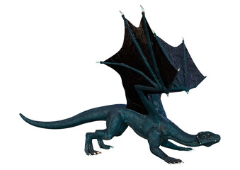 Obraz premium 3D Rendering Fairy Tale Dragon on White