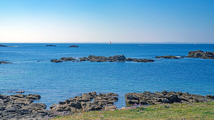 Cote sauvage atlantique quiberon bretagne france