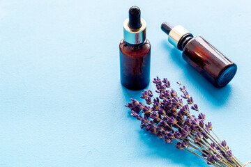 Lavender oil and serum - cosmetic spa pharmacy products