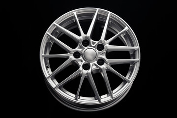 Obraz premium sport lightweight alloy wheel, spokes and rim front view