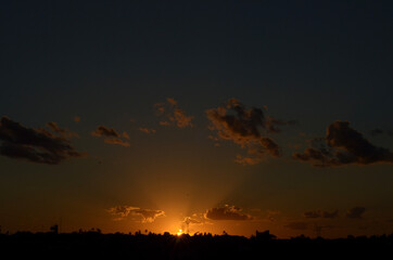 Fototapeta premium time lapse sunset