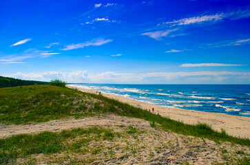 View of the Baltic Sea from the dunes