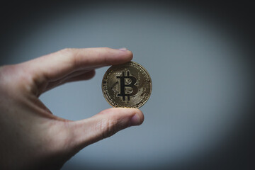 Fototapeta premium sale and laundering of dirty money (dollars) earned on drugs through bitcoin