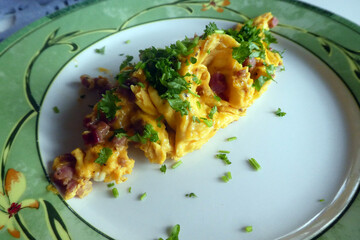 Rührei mit Speck