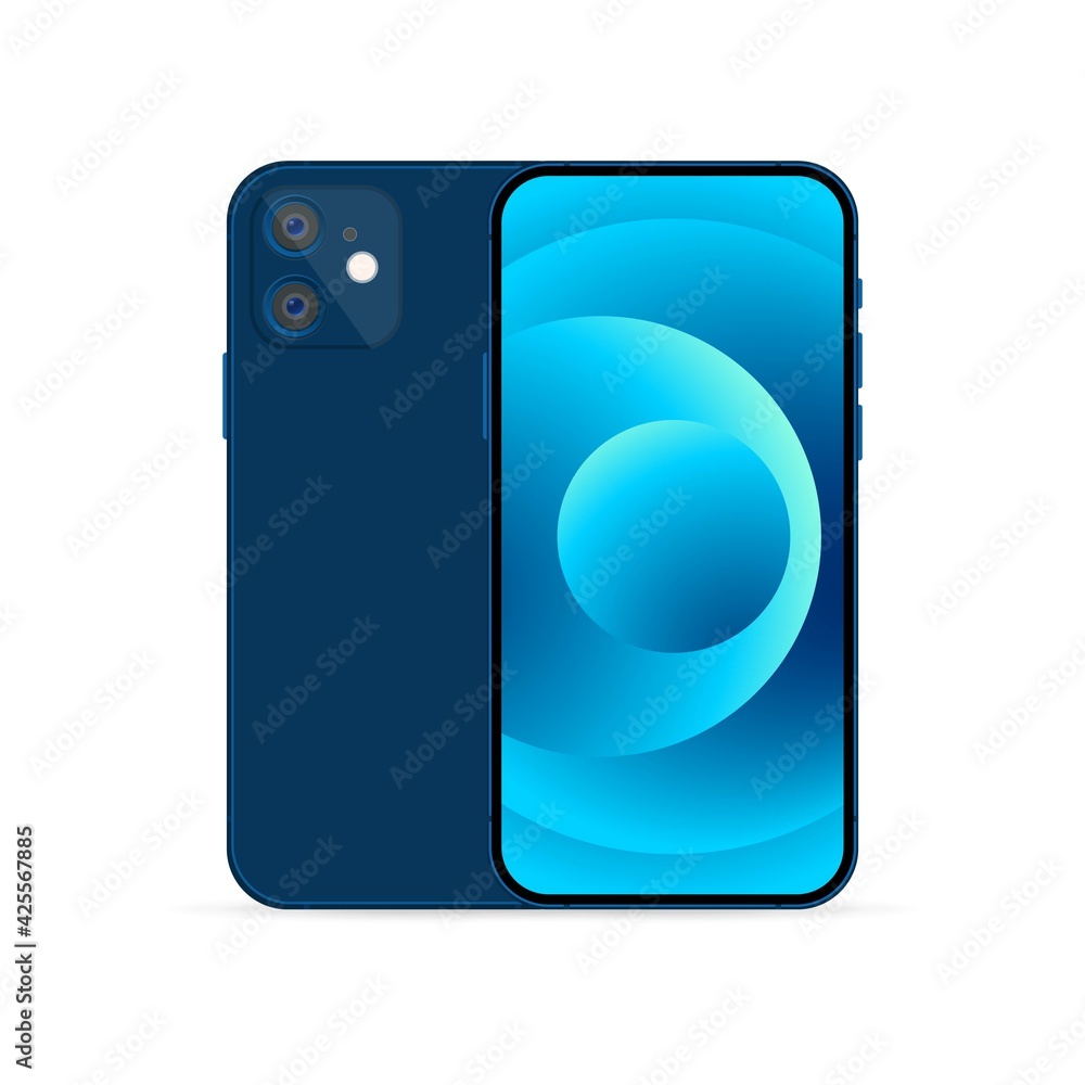 Aufkleber modern mockup smartphones for presentation, application display, information graphics etc. realistic