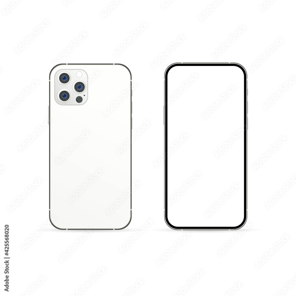 Aufkleber smartphone mockup with modern display. phone icon. smartphone logo. cellphone frame with modern disp