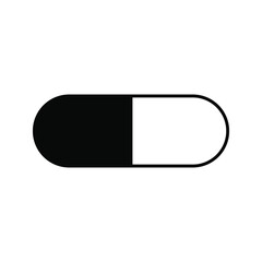 pills icon, medical sign, health tablet, drug symbol. vector illustration