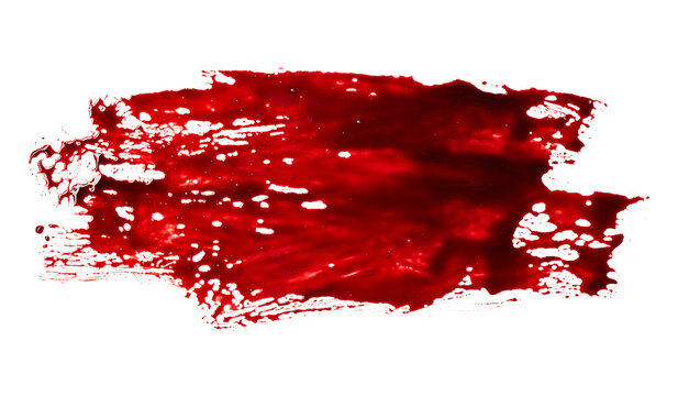 Bloodstain isolated on white background