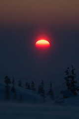 Fototapeta premium sunrise in the mountains