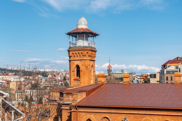 Minaret of Jumah Mosque in Abanotubani area of Old Tbilisi © k_samurkas