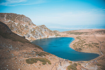 Fototapeta premium View of the lake. Seven Rila lakes in Bulgaria.
