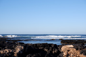 Meer Fuerteventura El Cotillo Welle