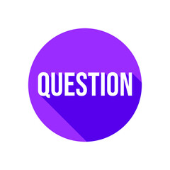 Question FAQ Text Icon Design Vector