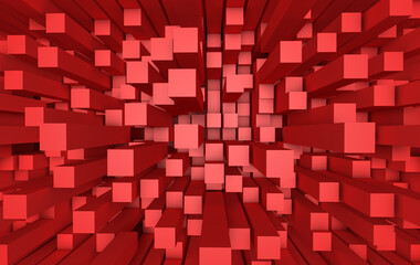 3-3D renderings shape of cubic