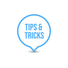 Tips and tricks icon label speech design vector