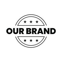 Our brand business icon badge design vector