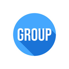 Group Text Design Icon Vector