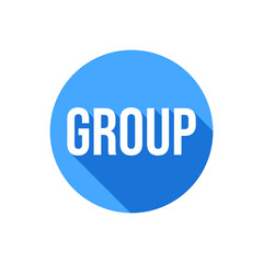 Group Text Design Icon Vector