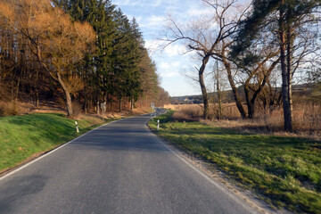 Straße von Reichmannsdorf nach Mühlhausen © Michael Rogner