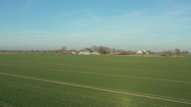 Biogasanlage aus der Luft Perspektive mit einer Drohne aufgenommen