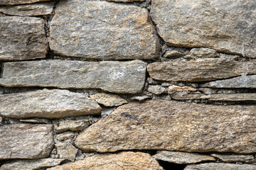 Details einer Steinmauer