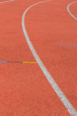 Close Up A Running Track