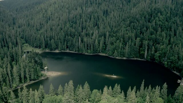 Carpathian Mountains with Synevir Lake