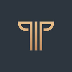 Letter T logo icon design template elements. vector illustration