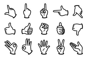 7 966 Gesture Hand Finger Symbol Gesticulation Wall Murals Canvas Prints Stickers Wallsheaven