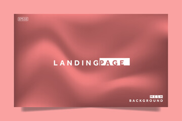 modern gradient mesh landing page template. Creative concept vector multicolored blurred background. Gradient background with color transitions. Smooth and blurry colorful gradient mesh background.