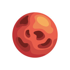space orange planet