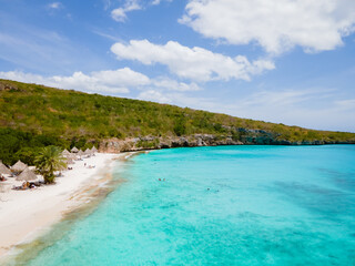  Cas Abou Beach on the caribbean island of Curacao, Playa Cas Abou in Curacao Caribbean tropical...