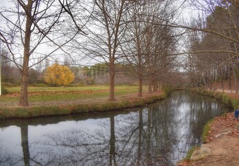 river in autumn