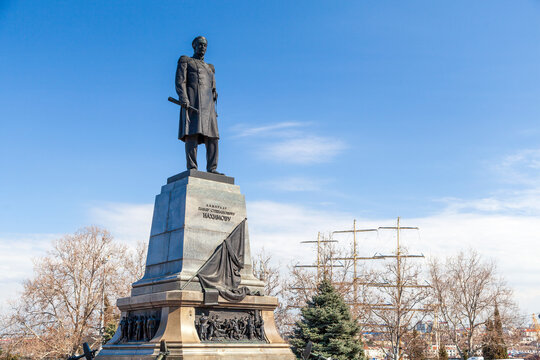 Monument to Admiral Nakhimov, led the defense of Sevastopol