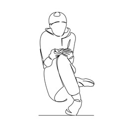 girl reads a textbook book