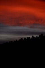 Wolken bei Sonnenuntergang
