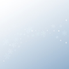 Silver Snowfall Vector Gray Background. Fantasy