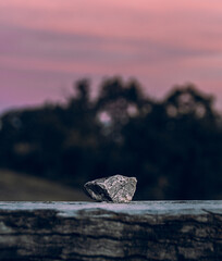 rocks in the sunrise
