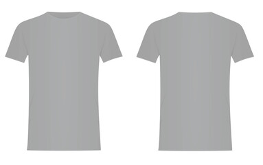 Grey  t shirt. vector illustration